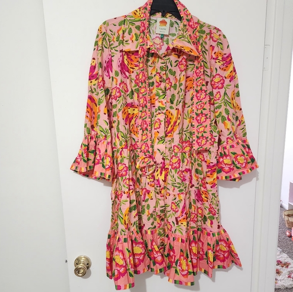 Farm Rio Banana Ruffle MiniDress - Picture 6 of 6